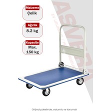 Asvera Lowbed 300 Katlanabilir Platform El Arabası 300 kg Yük Arabası