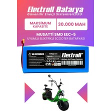 Electroll Musatti Smd Eec-5 Uyumlu Batarya (Maksimum Kapasite) 60V 30AH Elektrikli Scooter Bataryası
