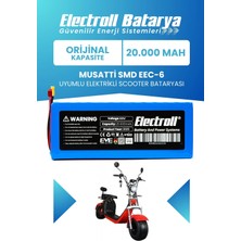 Electroll Musatti Smd Eec-6 Uyumlu Batarya (Orijinal Kapasite) 60V 20AH Elektrikli Scooter Bataryası