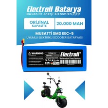 Electroll Musatti Smd Eec-5 Uyumlu Batarya (Orijinal Kapasite) 60V 20AH Elektrikli Scooter Bataryası