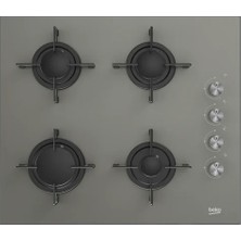 Beko Bstoc 827 B Gri Cam Tablalı Set Üstü Ocak