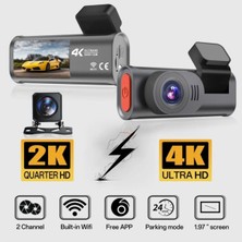 Junglee Wifi 4K UHD App Araç Içi Kamera Gece Görüşlü Araba Kamera Kayıt Cihazı Dvr Car Dashcam