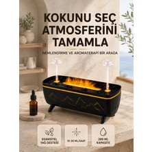 Marsilyan Uzaktan Kumandalı Hava Nemlendirici Aromaterapi Difüzörü 2 4 8 Saat Zamanlayıcılı Siyah