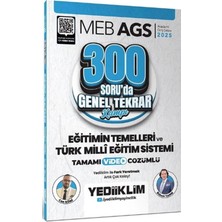 TeknoKapsül Yediiklim 2025 Meb Ags Eğitimin Temelleri ve Türk Milli Eğitim Sistemi 300 Soruda Genel Tekrar Kampı Çözümlü
