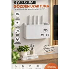 Wifi Kutusu Duvar Asılabilir Sigorta ve Modem Saklama Kutusu 25X15X6 cm