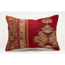 Kilim Wholesale El Yapımı Kilimden Yapılmış Vintage Kırlent Kılıfı, Yün, 40X60 cm
