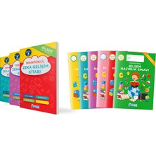 TEKNOOKUL Bilsem Tablet Sınavı Seviye 1-2-3 Setli Zeka Gelişim Kitabı 1. Sınıf için