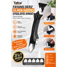 Tafce 3'ü 1 Arada Fayans Derz Dolgu Kazıyıcı Sıyırıcı Silikon Sökücü ve Uygulayıcı Aparatı