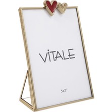 Vitale Elegant Altın Dikdörtgen Çerçeve 13X18X17CM