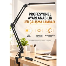 Ayarlanabilir Katlanabilir Çalışma Okuma Masa Lambası LED Akrobatik