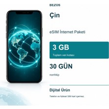 Bezos Çin Esım Internet Paketi 3 GB 30 Gün - Nonhkip