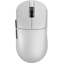 Gamepower Flow PAW3315 16.000DPI Mekanik Switch Kablosuz Beyaz Gaming Mouse (Grip Tape ve Skatez Hediyeli)