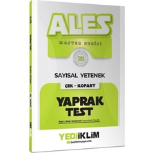 TeknoKapsül Yediiklim Yayınları 2027 Ales Sayısal Yetenek Çek Kopart Yaprak Test