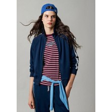 Mavi Şerit Detaylı Fermuarlı Lacivert Sweatshirt 1S10557-70488