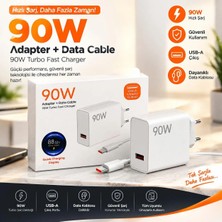 Blue Team 90W Turbo Saniyeli USB To Typc-E Şarj Aleti