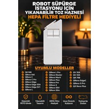 Roborock Qrevo Serisi Uyumlu Yıkanabilir Yeniden Kullanılabilir Robot Süpürge Toz Haznesi
