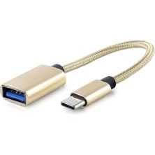 MiraLive Type-C To USB 3.0 Otg Dönüştürücü Kablo Gold HDX1001