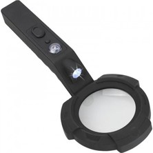 MiraLive 7 LED Aydınlatma Fener Pusula 4x Büyütme Okuma Büyüteç TH-600557