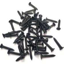 MiraLive Siyah 1000 Adet Klips Vidası 2,2X13 mm Yhb - Konik Başlı Kutu, Sandık, Ayak, Askı, Mini Vida