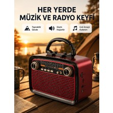 MiraLive Kablosuz Bluetooth Hoparlör – Yüksek Ses Kalitesi, Uzun Pil Ömrü, Fm ve Am Radyo Fonksiyonu