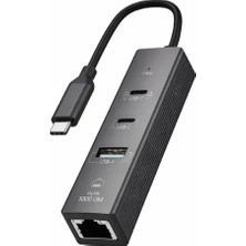 MiraLive Type-C To 2 Type- USB Gigabit Ethernet ZR1207