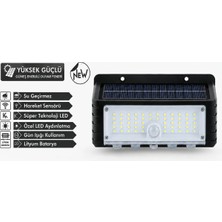 MiraLive 44 LED Güneş Enerjili Hareket Sensörlü LED Duvar Lambası PD672