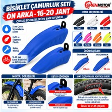 Umt Bisiklet Çamurluk - 16-20 Jant- Bmx, Plastik, Farklı Renk Seçenekler