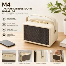 Junglee M4 Kılburn Iı Bluetooth Speaker Şarjlı Taşınabilir Kablosuz Hoparlör 60W Party Box 100DB Bass ve Tizz Ayarı Hafıza Kartı ve USB Girişli Hoparlör-Beyaz
