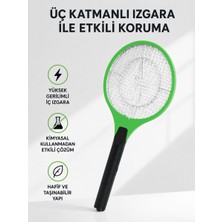 TKÇ Yüksek Gerilimli Elektronik Sinek Raket – Sessiz, Kimyasız ve Güvenli Kullanım