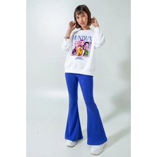 Belya Kids Wear Kız Çocuk Tam Kalıp Üst Oversize Alt Taytlı Hun Tasarım 168 Alt Üst Takım