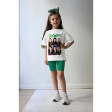 Belya Kids Wear Kız Çocuk Oversize Kalıp Belya Kids Tasarım Manifest 43 Taytlı Alt Üst Takım