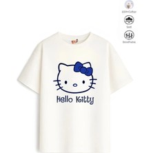 Belya Kids Wear Kız Çocuk Tam Kalıp Hello Tasarım 46 Oversize Tişört