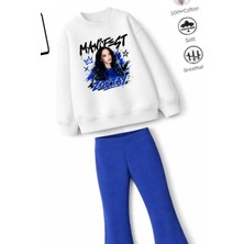 Belya Kids Wear Kız Çocuk Tam Kalıp Üst Oversize Alt Taytlı Zoktay Tasarım 227 Alt Üst Takım