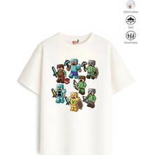 Belya Kids Wear Erkek Çocuk Oversize Kalıp Belya Kids Tasarım B20 Pamuklu Tişört