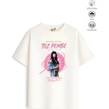Belya Kids Wear Kız Çocuk Oversize Kalıp Belya Kids Toz Pembe Manifest Zoktay Tasarım 16 Pamuklu Tişört