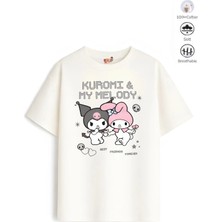 Belya Kids Wear Kız Çocuk Tam Kalıp Kur Melo Tasarım 40 Oversize Tişört
