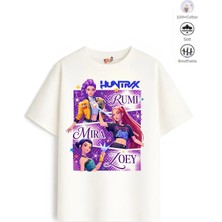 Belya Kids Wear Kız Çocuk Tam Kalıp Hun Tasarım 11 Oversize Tişört