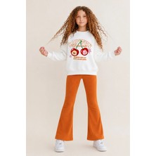Belya Kids Wear Kız Çocuk Tam Kalıp Üst Oversize Alt Taytlı Capyfun Tasarım 196 Alt Üst Takım