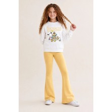 Belya Kids Wear Kız Çocuk Tam Kalıp Üst Oversize Alt Taytlı Pochac Tasarım 179 Alt Üst Takım