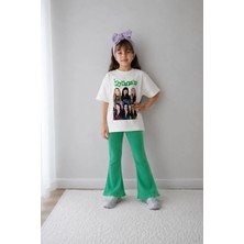 Belya Kids Wear Kız Çocuk Oversize Kalıp Belya Kids Tasarım Manifest 47 Taytlı Alt Üst Takım