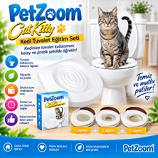 Efnaz Style Petzoom Citi Kitty Kedi Tuvalet Eğitim Seti – Kedi Klozete Alıştırma Aparatı