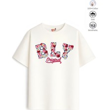 Belya Kids Wear Kız Çocuk Oversize Kalıp Belya Kids Orjinal Tasarım 63 Tişört
