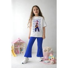 Belya Kids Wear Kız Çocuk Tam Kalıp Üst Oversize Alt Taytlı Zoey TASARIM16 Alt Üst Takım