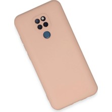 TKÇ General Mobile Gm 20 Kılıf Nano Içi Kadife Silikon - Pudra