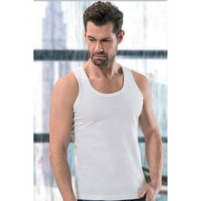 Royaleks Erkek Ribana Atlet Beyaz - 1104A