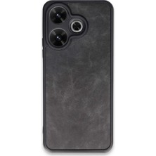 Magicool Xiaomi Redmi 13 4g Kılıf Aras Deri Kapak - Siyah