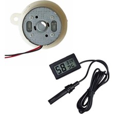Ototechparca Kuluçka Makinesi Mini Viyol Çevirme Motoru 12 Volt ve Nem Ölçer ( Lisinya )