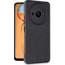 Magicool Xiaomi Redmi A3 4g Kılıf Aras Deri Kapak - Siyah