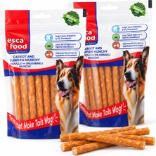 Esca Food Munchy Çubuk Balkabaklı Havuçlu 12 Santimetre 8 Gram 40'lı Köpek Ödül Maması 2'li Paket