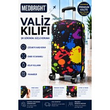 Medbright Valiz Kılıfı Bavul Kılıfı Likralı Esnek Kumaş ve Dayanıklı Valiz Kılıfı